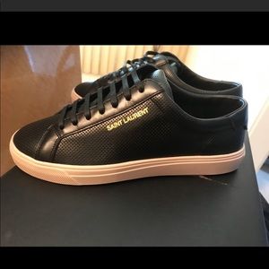 Saint Laurent Black and Pink Sneaker 36.5 (US 6.5 Wms)